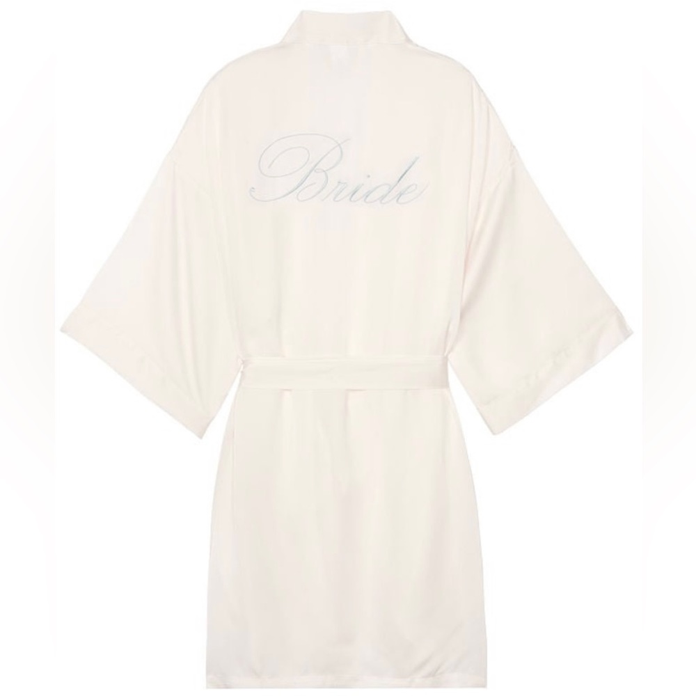 Victoria’s Secret Bridal Robe. Satin/Silk